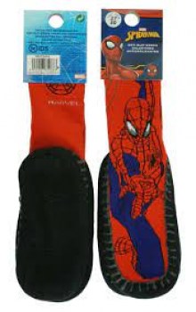 zapatillas-calcetines spiderman